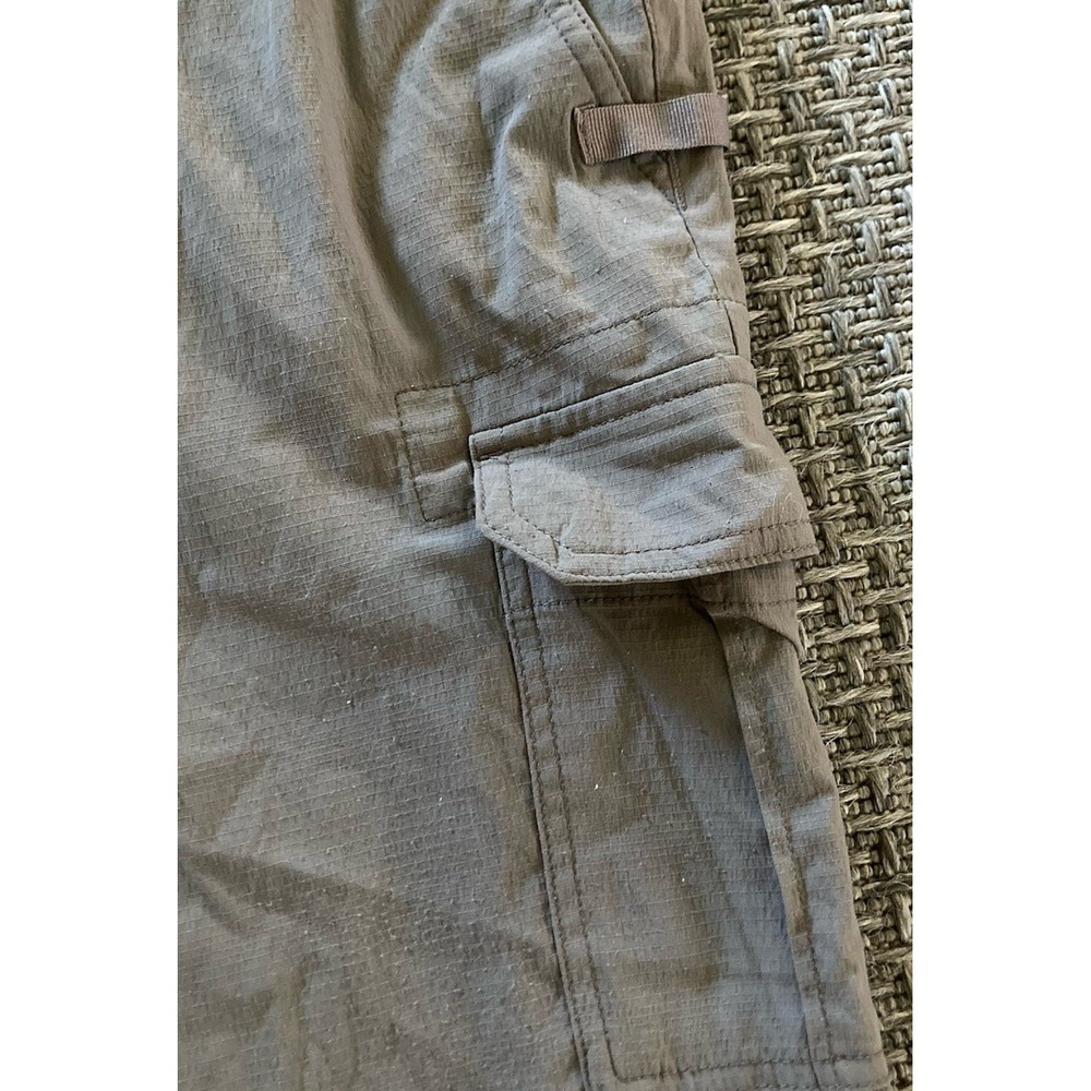Prana Womens Nylon Stretch Hiking Pants Size 6 Gray Drawstring Outdoor Ripstop - Picture 5 of 15